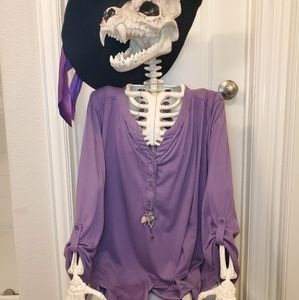 Purple tunic top